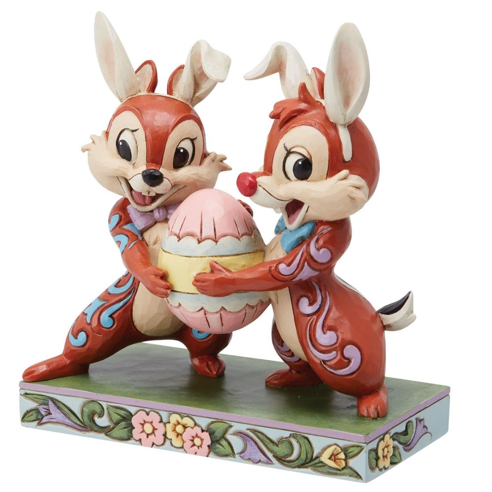 ENESCO CHIP AND DALE EASTER EGG STATUE FIGURE