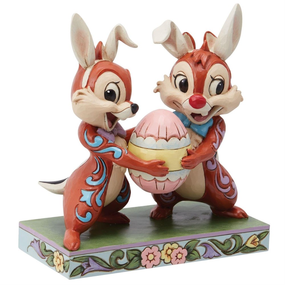CIP E CIOP CON UOVO DI PASQUA STATUA FIGURE ENESCO