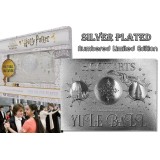 FANATTIK HARRY POTTER YULE BALL INVITATION SILVER PLATED REPLICA