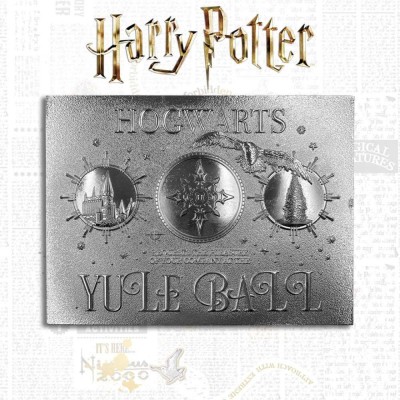 FANATTIK HARRY POTTER YULE BALL INVITATION SILVER PLATED REPLICA
