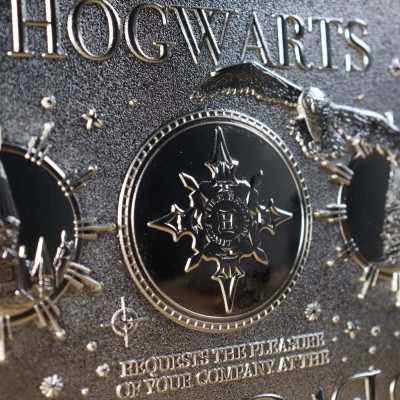 FANATTIK HARRY POTTER YULE BALL INVITATION SILVER PLATED REPLICA