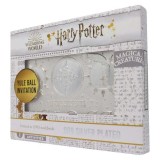 FANATTIK HARRY POTTER YULE BALL INVITATION SILVER PLATED REPLICA