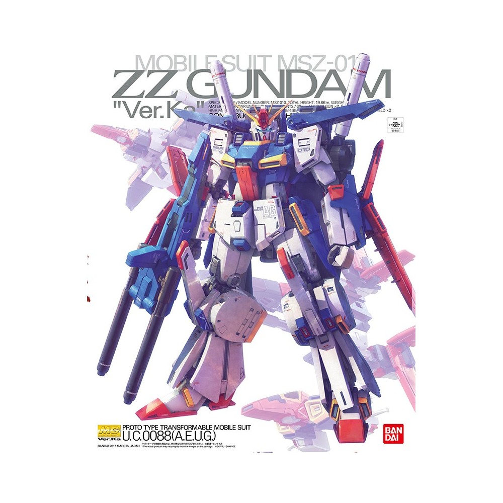 BANDAI MASTER GRADE MG GUNDAM ZZ VER KA 1/100 MODEL KIT FIGURE