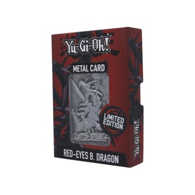 YU-GI-OH! LIMITED EDITION RED EYES BLUE DRAGON CARTA IN METALLO FANATTIK