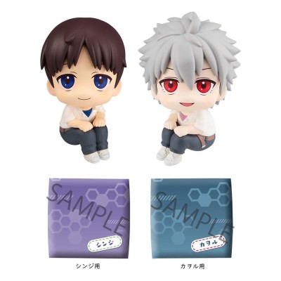 EVANGELION 3.0+1.0 SHINJI E KAWORU LOOK UP MINI FIGURES MEGAHOUSE