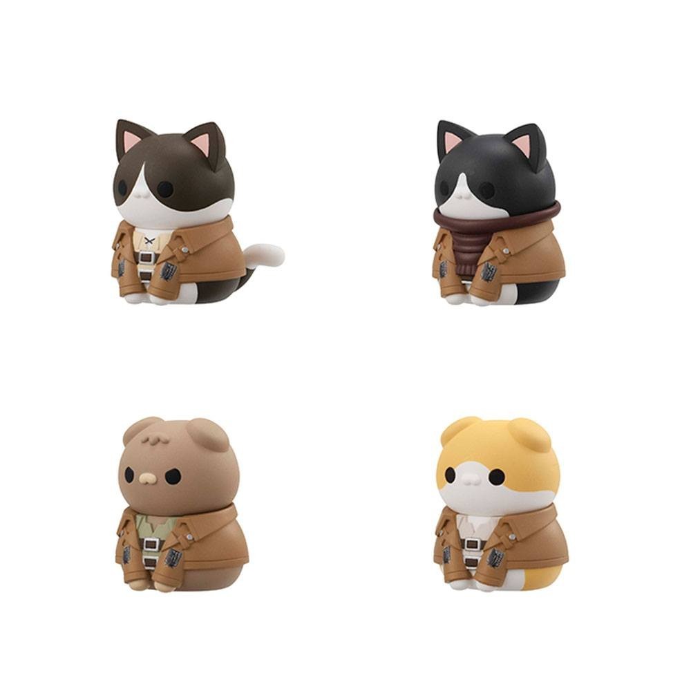 ATTACK ON TITAN TRADING FIGURE MEGA CAT PROJECT GATHERING SCOUT REGIMENT DANYAN SPECIAL SET 9-PACK MINI FIGURES MEGAHOUSE