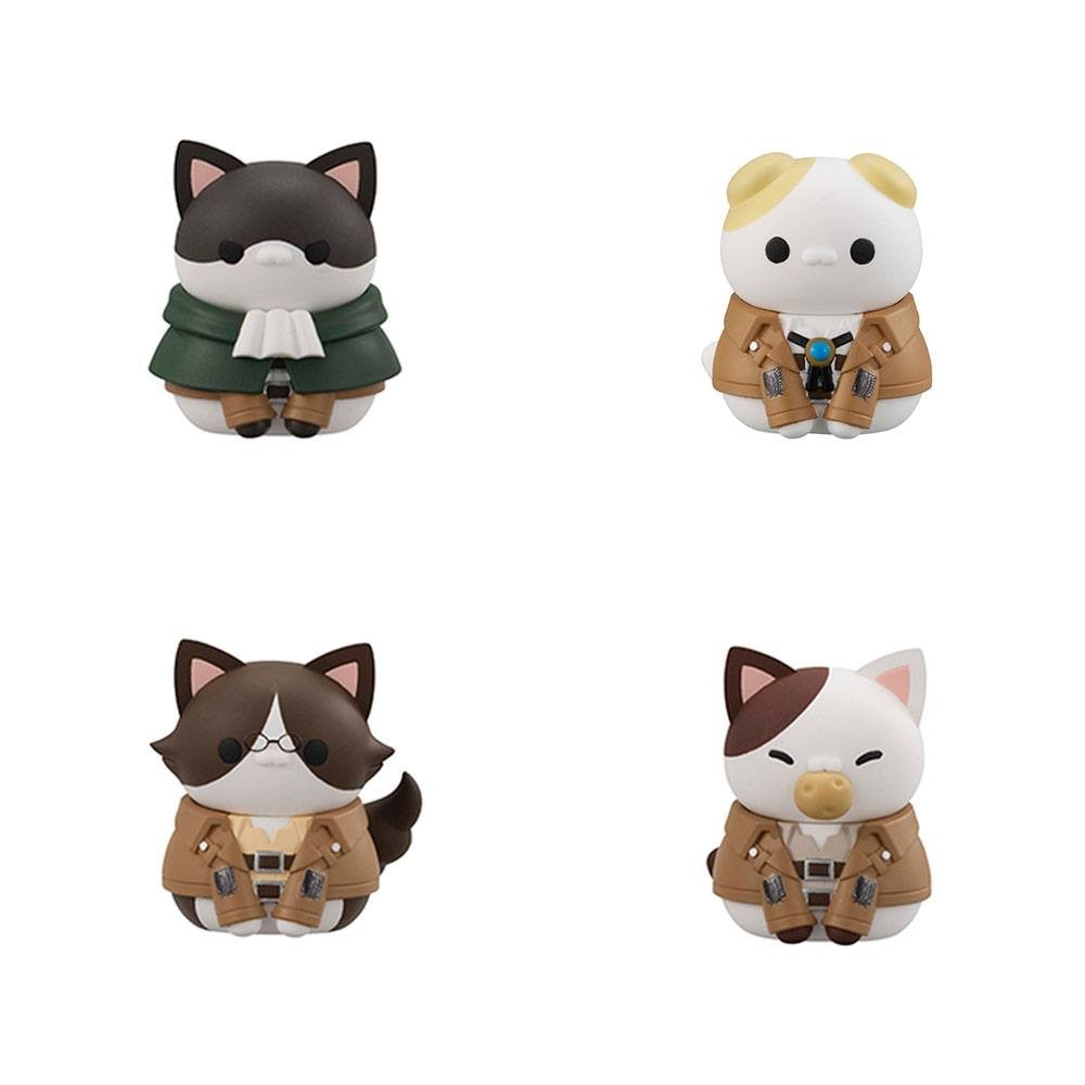 ATTACK ON TITAN TRADING FIGURE MEGA CAT PROJECT GATHERING SCOUT REGIMENT DANYAN SPECIAL SET 9-PACK MINI FIGURES MEGAHOUSE