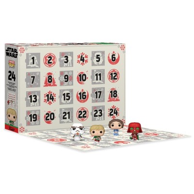 FUNKO FUNKO ADVENT CALENDAR CALENDARIO DELL'AVVENTO STAR WARS 24 GIORNI