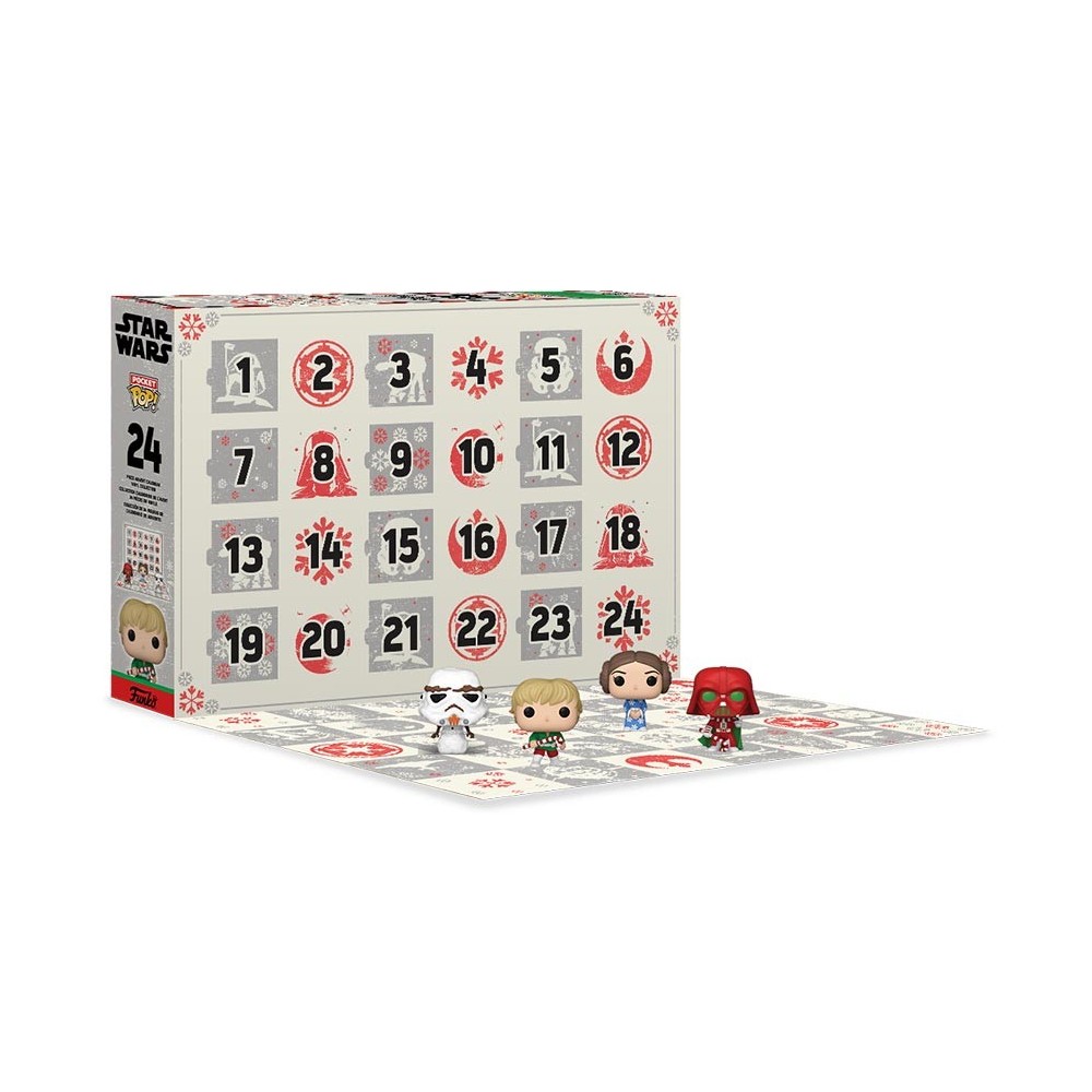 FUNKO FUNKO ADVENT CALENDAR CALENDARIO DELL'AVVENTO STAR WARS 24 GIORNI