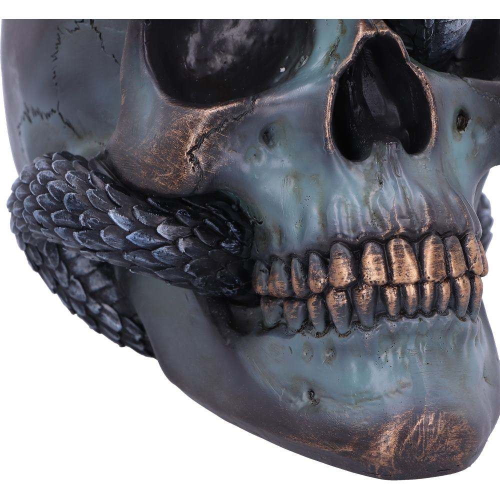 NEMESIS NOW SERPENTINE FATE GOTHIC SNAKE SKULL ORNAMENT FIGURE