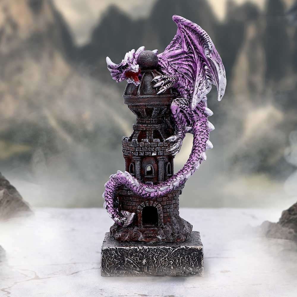 NEMESIS NOW GUARDIAN OF THE TOWER PURPLE DRAGON FIGURE