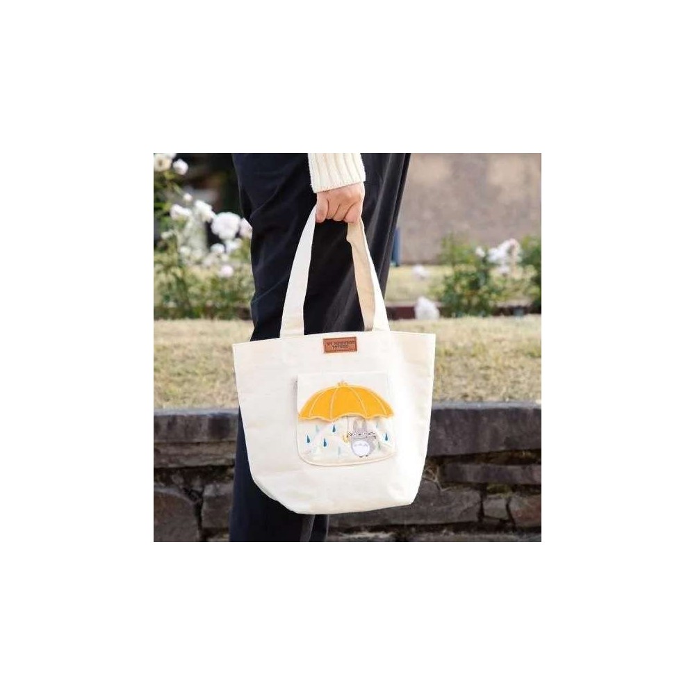 STUDIO GHIBLI MY NEIGHBOR TOTORO WITH UMBRELLA TOTE SHOPPING BAG