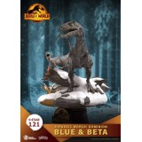 BEAST KINGDOM D-STAGE JURASSIC WORLD DOMINION BLUE & BETA STATUE FIGURE DIORAMA