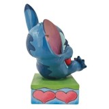 ENESCO LILO AND STITCH STITCH HUGGING HEART STATUE FIGURE