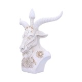 WHITE BAPHOMET BUST FIGURE NEMESIS NOW