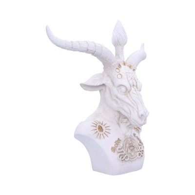 WHITE BAPHOMET BUST FIGURE NEMESIS NOW
