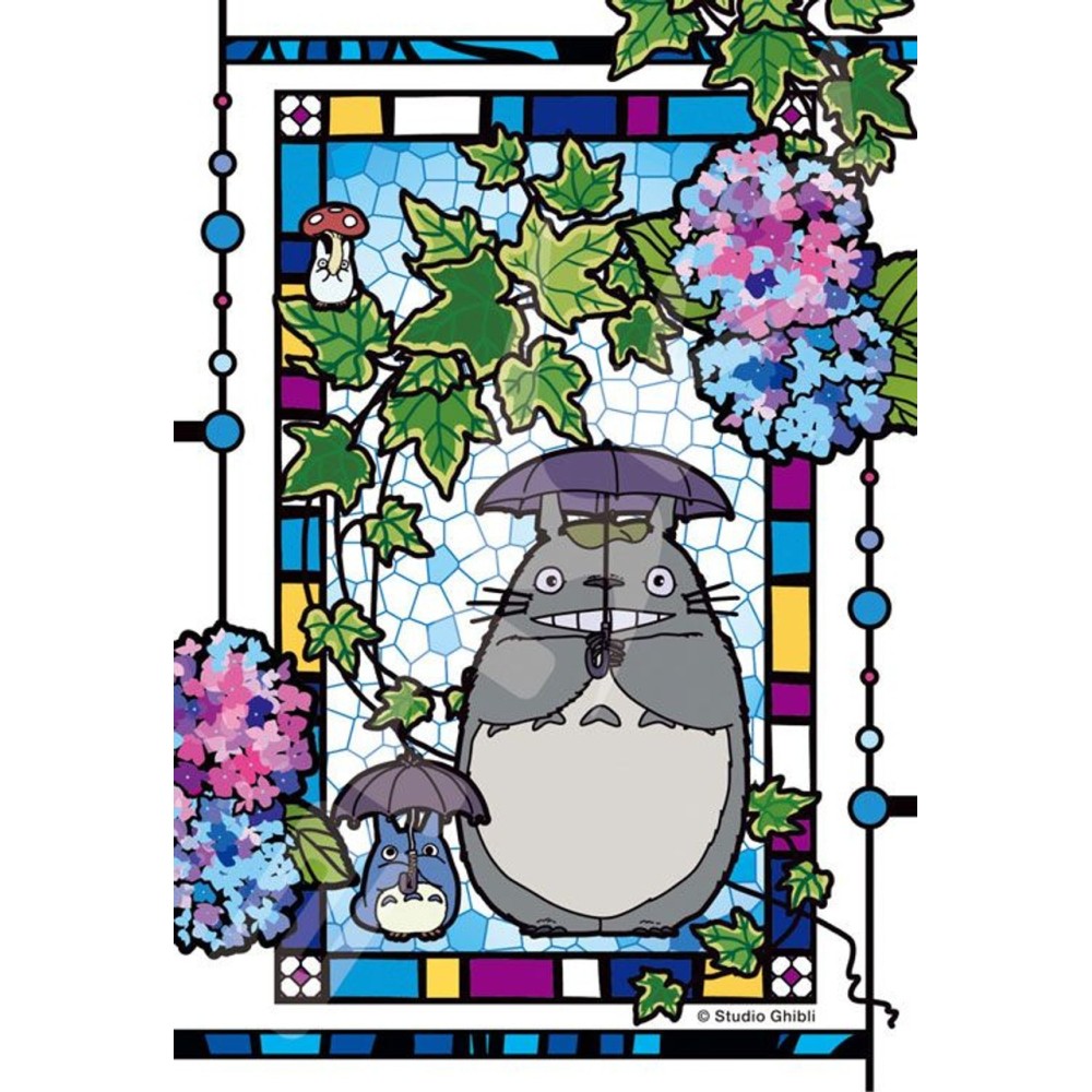 IL MIO VICINO TOTORO UMBRELLA STAINED GLASS 126 PCS PUZZLE STUDIO GHIBLI