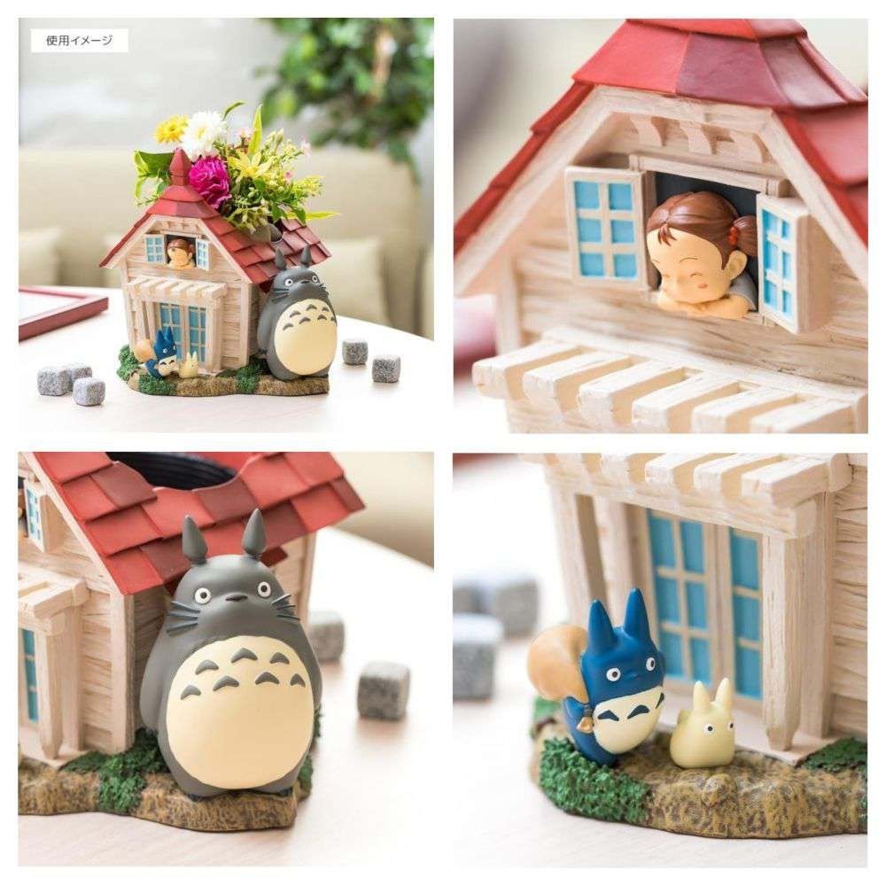 SEMIC MY NEIGHBOUR TOTORO KUSAKABE HOUSE AND TOTORO DIORAMA FLOWER POT