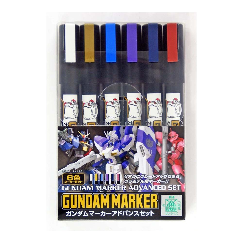 BANDAI GUNDAM MARKER ADVANCED SET PER MODEL KIT