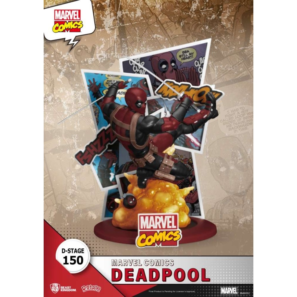 D-STAGE MARVEL COMICS DEADPOOL STATUA FIGURE DIORAMA BEAST KINGDOM