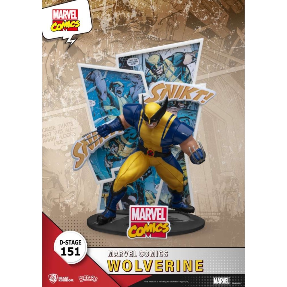 BEAST KINGDOM D-STAGE MARVEL COMICS WOLVERINE STATUE FIGURE DIORAMA