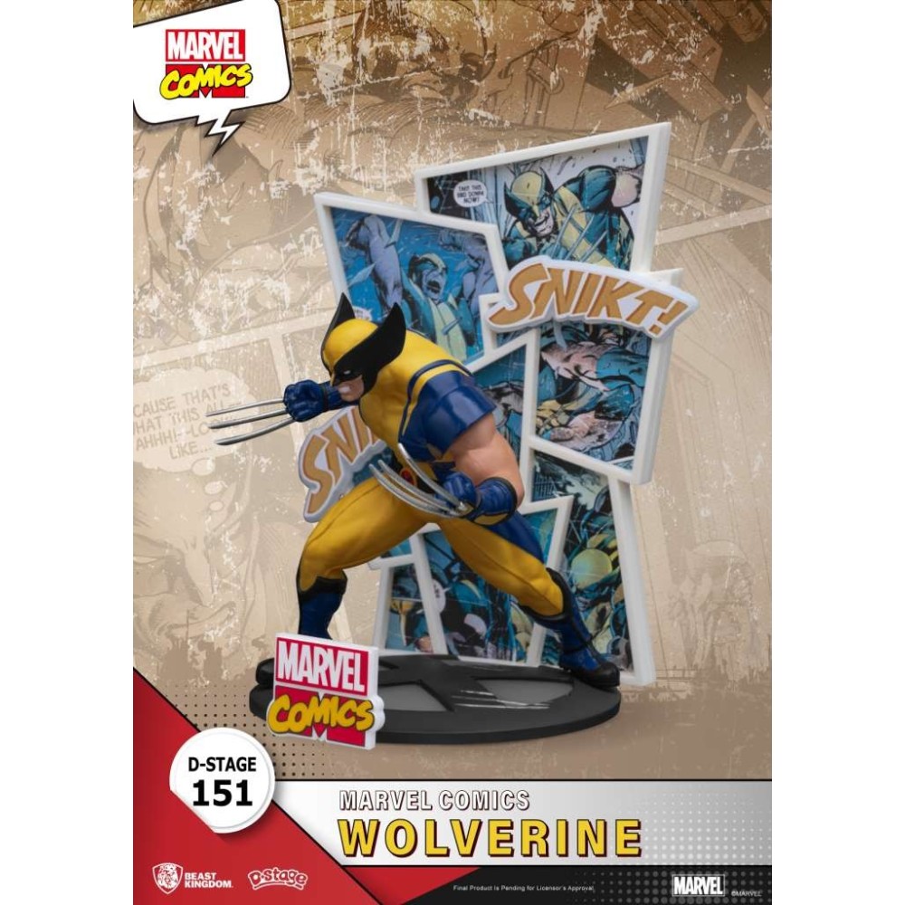 D-STAGE MARVEL COMICS WOLVERINE STATUA FIGURE DIORAMA BEAST KINGDOM
