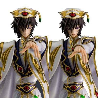 MEGAHOUSE CODE GEASS LELOUCH OF THE REBELLION - C.C. AND LELOUCH GEM SET 2X STATUES FIGURES