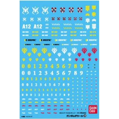 BANDAI HG 1/144 GUNDAM DECAL SET FOR ZEON MODEL KIT