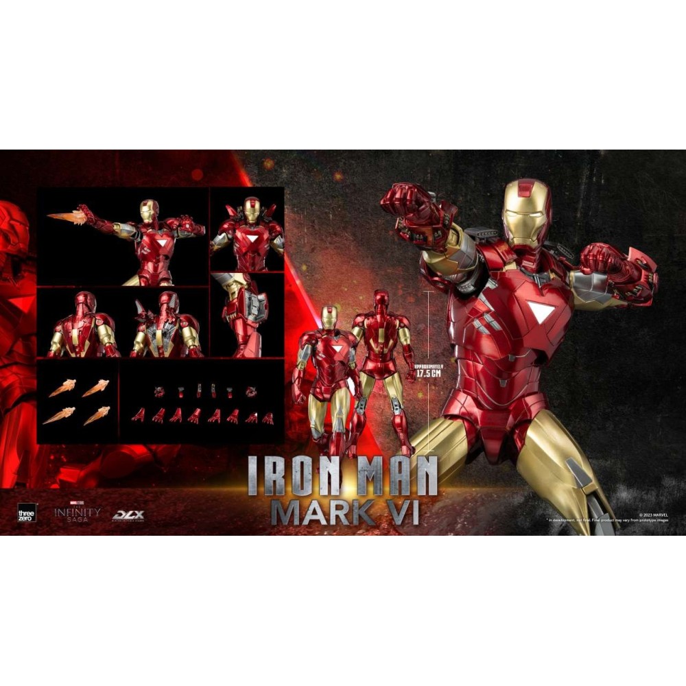THREEZERO AVENGERS THE INFINITY SAGA IRON MAN MARK VI DLX ACTION FIGURE