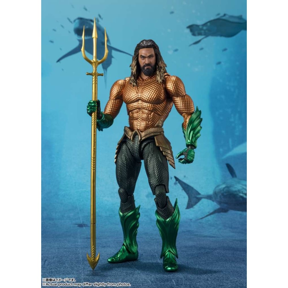 BANDAI AQUAMAN 2 AQUAMAN S.H. FIGUARTS ACTION FIGURE