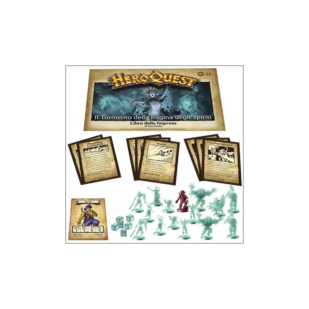 HASBRO HEROQUEST ESPANSIONE IL TORMENTO DELLA REGINA DEGLI SPIRITI GIOCO DA TAVOLO IN ITALIANO