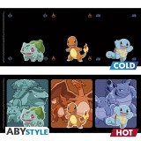POKEMON STARTERS EVOLUTIONS HEAT CHANGE MUG TAZZA CAMBIACOLORE ABYSTYLE