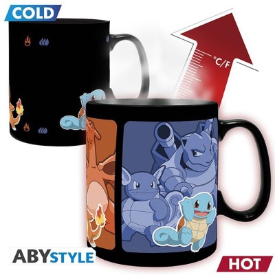 ABYSTYLE POKEMON STARTERS EVOLUTIONS HEAT CHANGE MUG