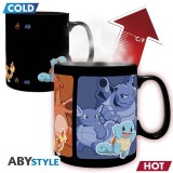 ABYSTYLE POKEMON STARTERS EVOLUTIONS HEAT CHANGE MUG