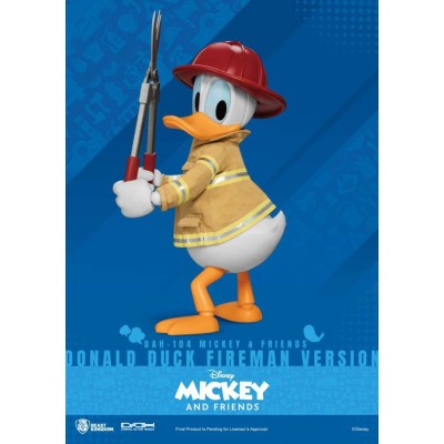 BEAST KINGDOM DISNEY MICKEY AND FRIENDS DONALD DUCK FIREMAN DAH-104 ACTION FIGURE