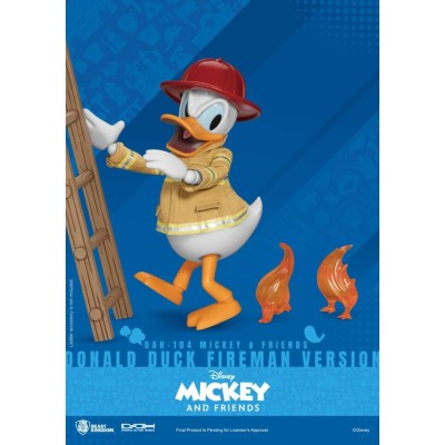 BEAST KINGDOM DISNEY MICKEY AND FRIENDS DONALD DUCK FIREMAN DAH-104 ACTION FIGURE