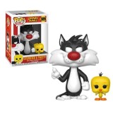 FUNKO FUNKO POP! LOONEY TUNES SYLVESTER AND TWEETY BOBBLE HEAD KNOCKER FIGURE