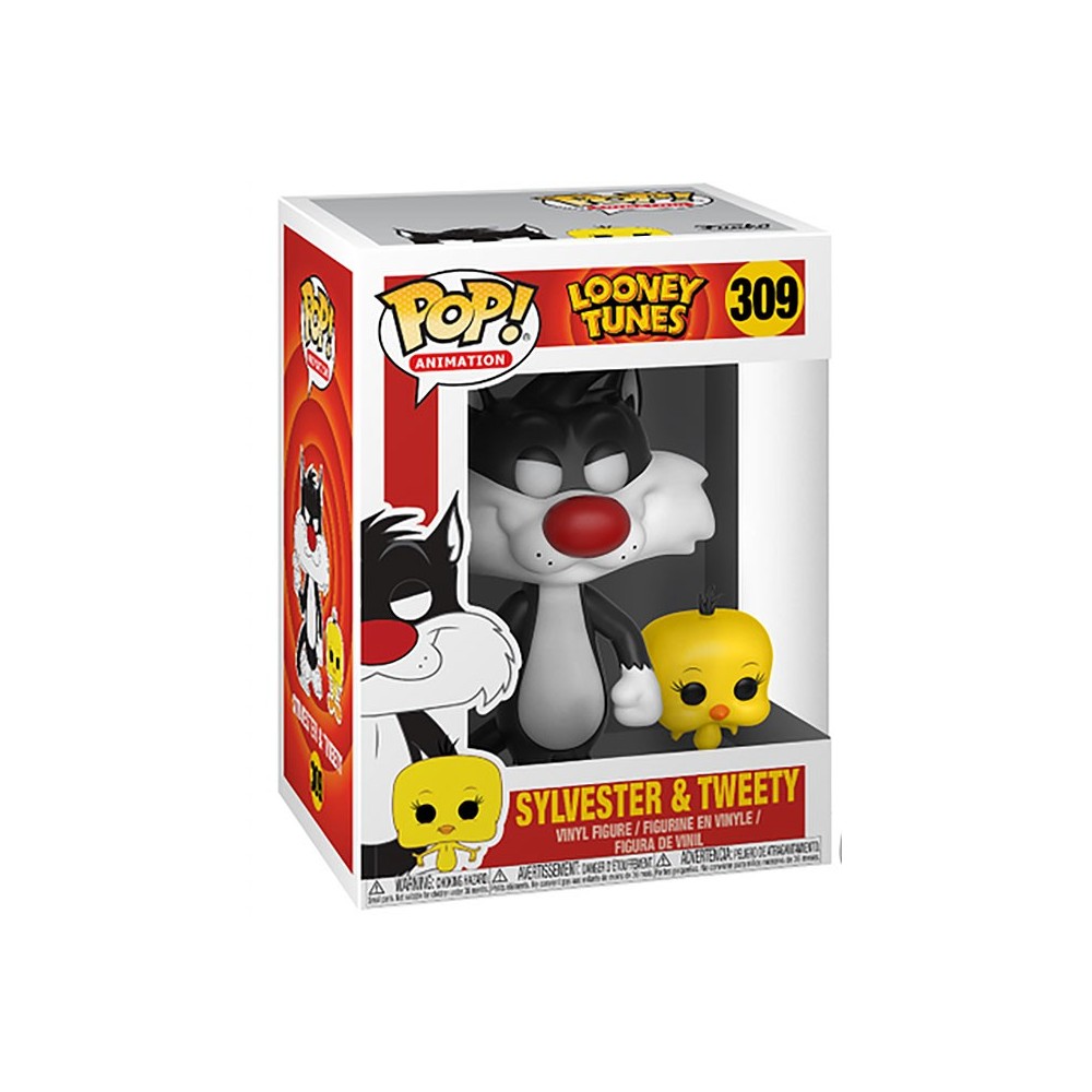 FUNKO FUNKO POP! LOONEY TUNES SYLVESTER AND TWEETY BOBBLE HEAD KNOCKER FIGURE