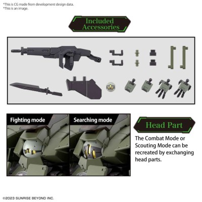 BANDAI HIGH GRADE HG KYOUKAI SENKI AARONRHINO 1/72 MODEL KIT ACTION FIGURE