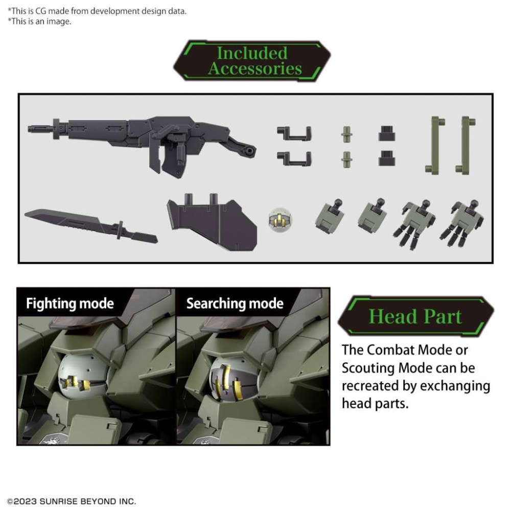 BANDAI HIGH GRADE HG KYOUKAI SENKI AARONRHINO 1/72 MODEL KIT ACTION FIGURE