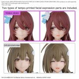 30MS OPTION HAIR STYLE PARTS AND OPTION FACE PARTS TENKA OSAKI / CHIYUKI KUWAYAMA MODEL KIT BANDAI