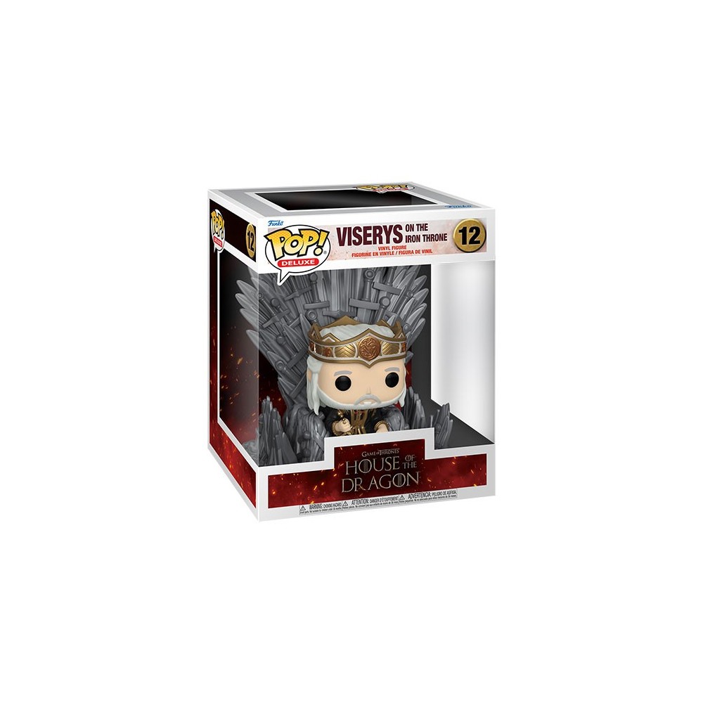 FUNKO POP! HOUSE OF THE DRAGON VISERYS ON THE IRON THRONE DELUXE BOBBLE HEAD KNOCKER FIGURE FUNKO