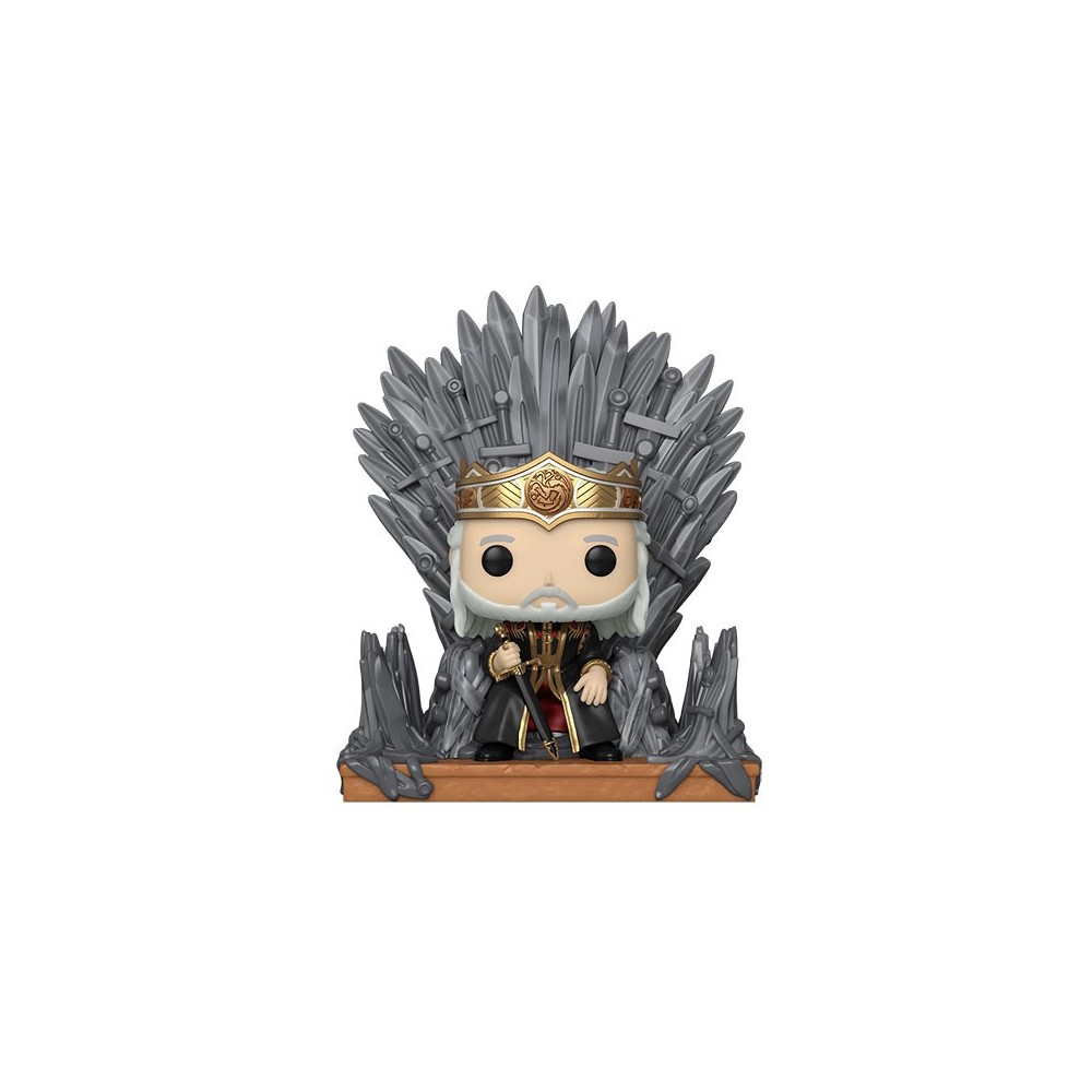FUNKO POP! HOUSE OF THE DRAGON VISERYS ON THE IRON THRONE DELUXE BOBBLE HEAD KNOCKER FIGURE FUNKO