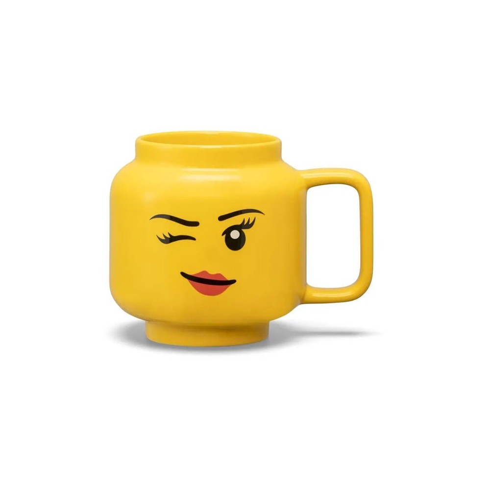LEGO WINKING GIRL HEAD LARGE MUG TAZZA 530ML ROOM COPENHAGEN