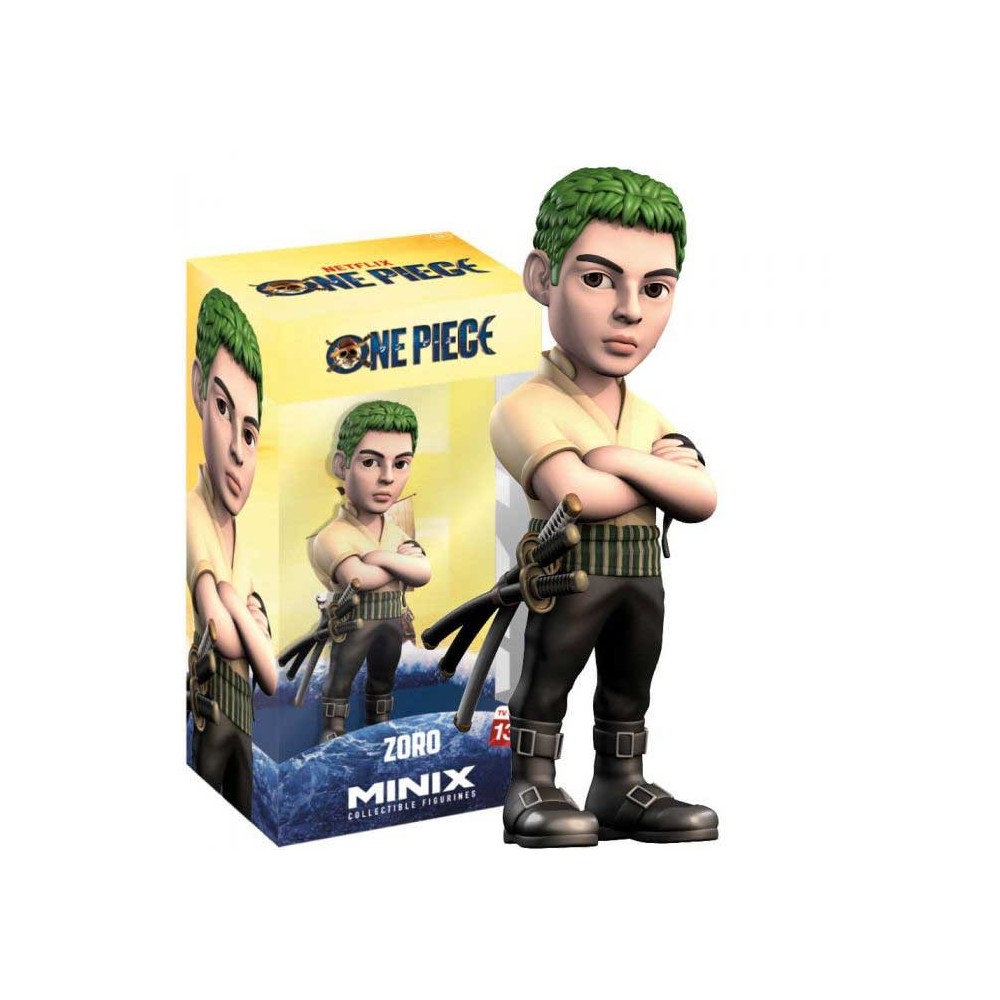NOBLE COLLECTIONS ONE PIECE NETFLIX ZORO MINIX COLLECTIBLE FIGURINE FIGURE