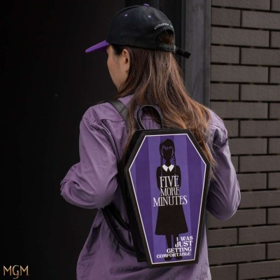 CINEREPLICAS WEDNESDAY ADDAMS COFFIN BACKPACK