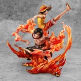 MEGAHOUSE ONE PIECE P.O.P. NEO MAXX LUFFY AND ACE 20TH L.E. STATUE FIGURE