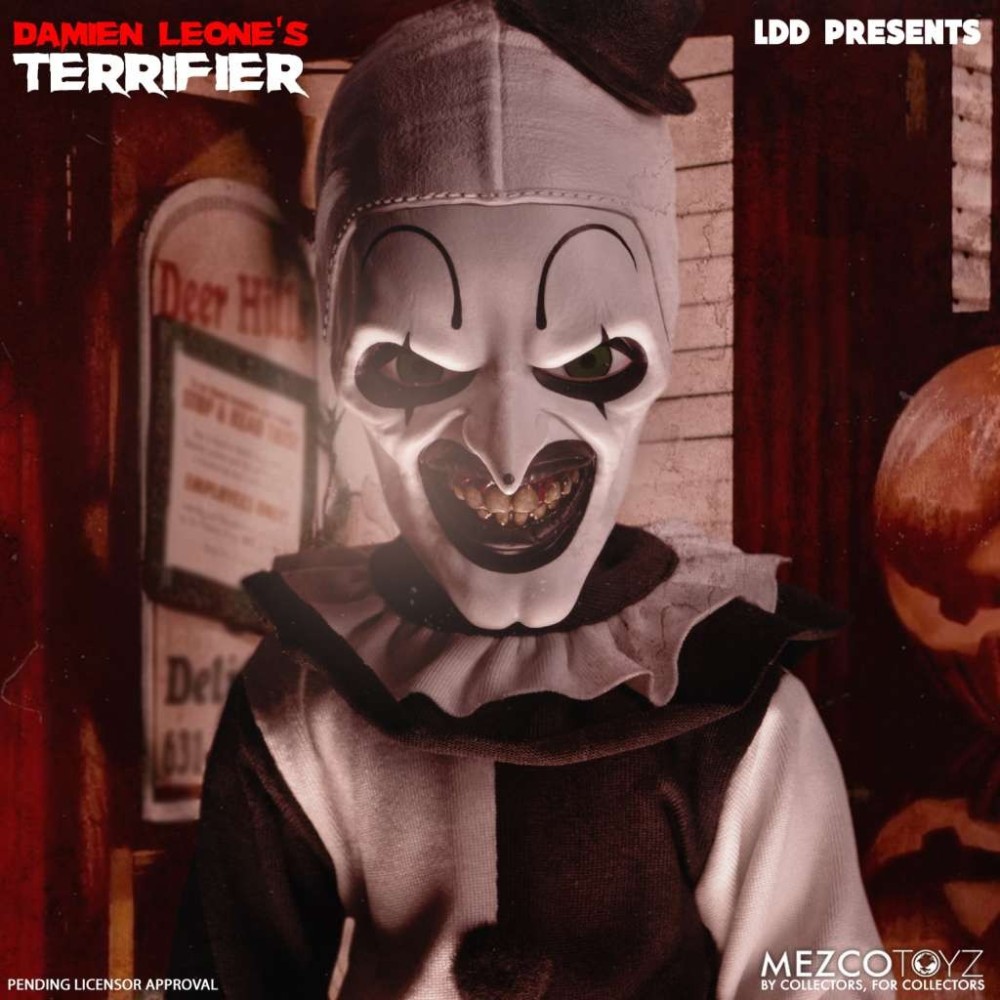 LIVING DEAD DOLLS LDD DAMIEN LEONE'S TERRIFIER ACTION FIGURE MEZCO TOYS