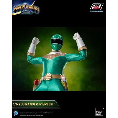 THREEZERO POWER RANGERS ZEO RANGER IV GREEN 30CM ACTION FIGURE