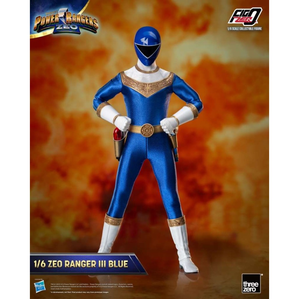 THREEZERO POWER RANGERS ZEO RANGER III BLUE 30CM ACTION FIGURE